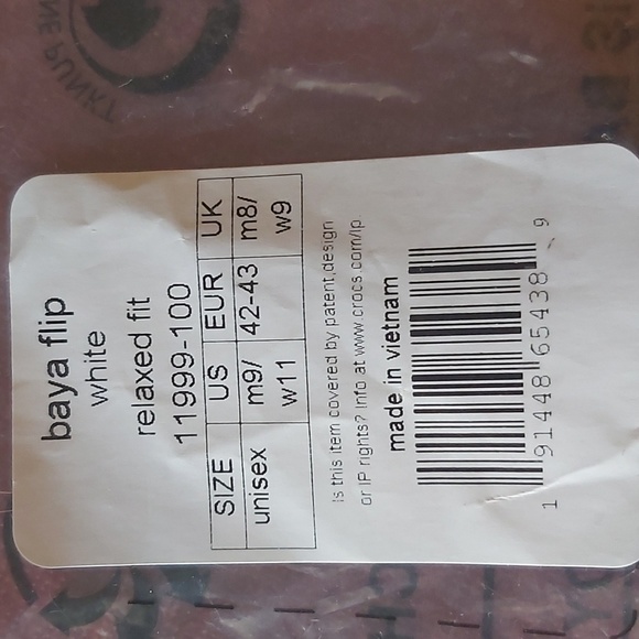 Crocs Baya Flip Sz 11W White -PAYPAL PAYMENT ONLY!!! - Picture 4 of 5